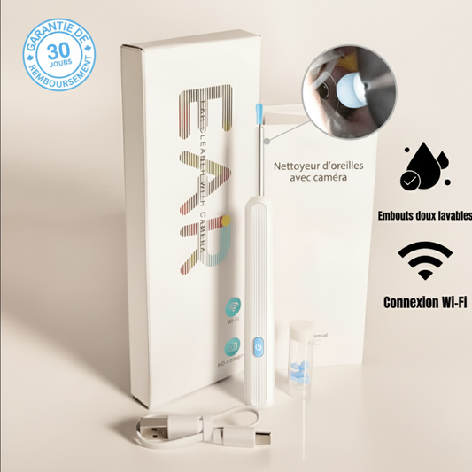 AudiClaire™ - Nettoyeur d'oreilles avec caméra